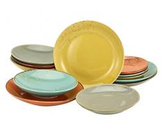 Creatable, 22418, Serie Nature Collection SPICY, Geschirrset, Tafelservice 12 teilig, Steinzeug