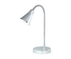 Reality Leuchten Tischleuchte Tischlampe LED inklusive Flexarm und 3.8 W SMD-LED 350 lm 3000 K Durchmesser 11.5 cm, titan, R52711187