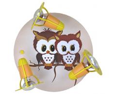 Elobra Strahler, Holz, E14, lachs/gelb, 30 x 30 x 20 cm