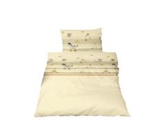 Bierbaum 1610_01 Renforcé Kinderbettwäsche, 100 x 135 cm, natur
