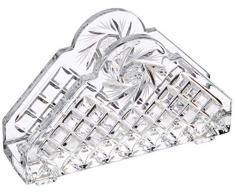 Crystaljulia Serviettenhalter, Bleikristall, transparent, 11 cm