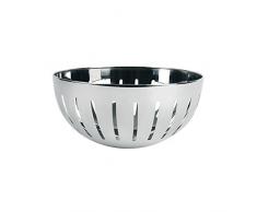 Excelsa Obstkorb aus Edelstahl, silberfarben 20 x 9.7 cm Silber/schwarz