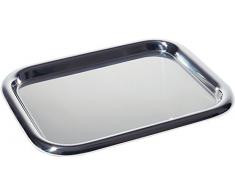 Alessi Tablett, rechteckig aus Edelstahl