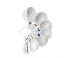 Dexam Dots Messbecher-Set, mit Eigelbtrenner und Spachtel
