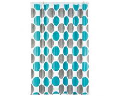 kela Duschvorhang Lamara 180x200cm aus PEVA in türkis, Vinyl, 200 x 180 x 0.8 cm