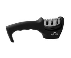 Nirosta FACKELMANN Messerschärfer 3 Stufen, ABS, schwarz und rostfrei