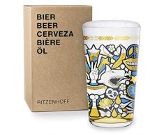 Ritzenhoff Next Beer Bierglas von Studio Job, aus Kristallglas, 330 ml