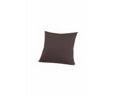 schlafgut 036-410 Mako Jersey Kissenbezug / 80 x 80 cm, Schoko