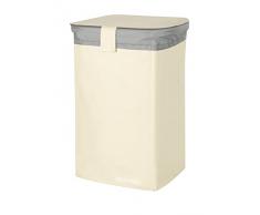 Spirella Wäschekorb Wäschesammler Wäschesack Classic L mit herausnehmbarem Wäschesack - 50 Liter - Weiß