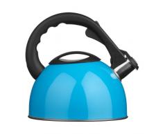 Premier Housewares Ecocook Bratpfanne, rotes Aluminium, Glasdeckel, weiße Keramikbeschichtung