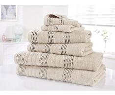 Rapport Spa Bale, 100% Baumwolle Handtuchset, Taupe