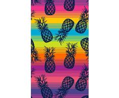 Secaneta Großes Strandtuch, 100 x 170 cm, 100% ägyptische Baumwolle, Ananas Club Capri, Mehrfarbig, 100 x 170 cm