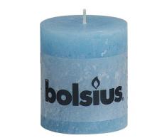 Bolsius Stumpenkerze, Wachs, aqua 6.8 x 6.8 x 8 cm, 1 stück