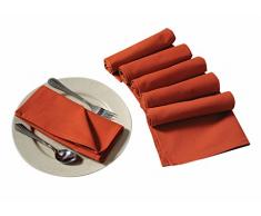Yuga Plain Dinner Servietten Set aus 100% Baumwolle Tischwäsche Servietten Set mit 6 Stück 19 x 19 Zoll