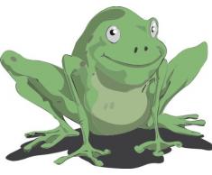 INDIGOS 4051719835113 Wandtattoo ME179 frÃ¶hlicher Frosch Schenkel Pfanne Tier See 60 x 46 cm