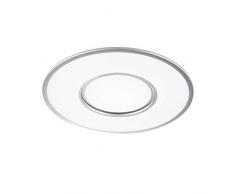 WOFI TERMA Deckenleuchte, Aluminium, 37 W, Silberfarbig
