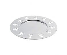 Alessi GIROTONDO Platzteller mit durchbrochenem Rand aus Edelstahl