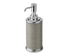 InterDesign Twillo Seifenspender | Flüssigseifenspender im einzigartigen Look | hochwertiges Badezimmer Accessoire für 354 ml Seife | Metall silber