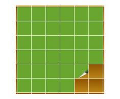 FoLIESEN Fliesenaufkleber fÃ¼r Bad und KÃ¼che - 10x10 cm - lindgrÃ¼n matt - 400 Fliesensticker fÃ¼r Wandfliesen