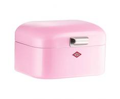 Wesco 235 001 Mini Grandy Brotkasten 17 x 18 x 12cm (L/B/H) rosa, Edelstahl