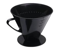 Westmark Kaffeefilter/Filterhalter, Für bis zu 6 Tassen Kaffee, Filtergröße 6, Kunststoff, Six, Schwarz, 24462261