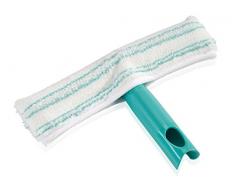 Leifheit Einwascher Window Washer M mit Rundum-Bezug, Fensterreiniger mit doppelter Reinigungskraft, 26 cm Fensterwischer auch für große Fenster