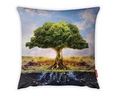 Bonamaison Dekorativ Kissenhülle, Kissenbezug, Zierkissenbezug, Wohnkultur, Für Sofa, Kaffeestube, Größe: 45X45 cm - Entworfen und hergestellt in der Türkei