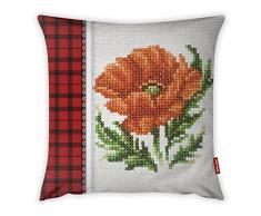 Bonamaison Dekorativ Kissenhülle, Kissenbezug, Zierkissenbezug, Wohnkultur, Für Sofa, Kaffeestube, Größe: 45X45 cm - Entworfen und hergestellt in der Türkei