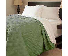 Lavish Home Solid Color Bed Steppdecke, KÃ¶nig, GrÃ¼n