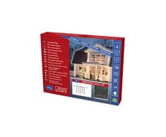 Konstsmide 4814-807 LED Hightech System Erweiterung / Lichtervorhang / für Außen (IP44) / 100 bernsteinfarbene Dioden / schwarzes Softkabel