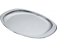 Alessi Tablett mat in Edelstahl 30cm, Silber, 11 x 23.5 x 26 cm