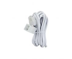 Paulmann 97983 Kabelverlängerung für 1x12V Einbauleuchten Steckverbindung Einbaustrahler 1x2 m Verbinder Deckenspots max. 105W Einbaulampe 075 mm² Kabel, Verschiedene Materialien, Silber