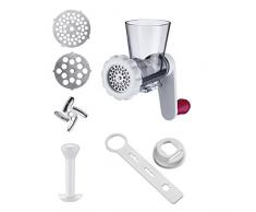 Westmark Fleischwolfaufsatz, Ergänzungsset zu Trommelreibe »Scharfe Herta« oder Entsafter »Vita-Freund«, Kunststoff/Rostfreier Edelstahl, Frecher Fritz, Weiß/Rot, 97052260