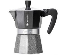 Bialetti Espressokocher Elegance für 1 Tasse in schwarz, Aluminium, 30 x 20 x 15 cm