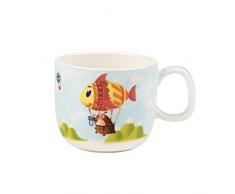Villeroy & Boch Chewy Around The World Kinderbecher, 180 ml, Premium Porzellan, Weiß/Bunt