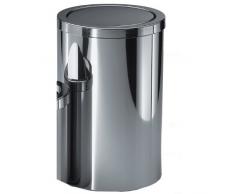 Decor Walther 0607970 DW 124 Papierkorb, Edelstahl poliert
