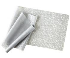 modern-twist Silikon Tischläufer, Silikon, Silber, Twine / 72 x 14-Inch