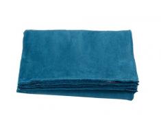 David Fussenegger Wohndecke Savona Uni, Baumwoll-Mischgewebe, Pacific, 200 x 150 cm