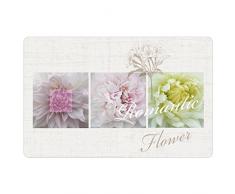 Decorline 28,5 x 44 cm Romantische Blume Blickdicht Tischset, Mehrfarbig