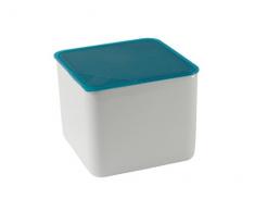Arzberg Form 3330 Küchenfreunde Frischebox mit Kunsstoffdeckel 15 x 15cm hoch, türkis