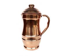 RASTOGI Kunsthandwerk reines Kupfer Maharaja Krug Kupfer Krug für Ayurveda Gesundheit Benefit