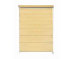 Doppelrollo Duorollo Orange 70x210 cm ohne Bohren Seitenzug Klemmrollo