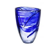 Kosta Boda Kontrast Vase blau