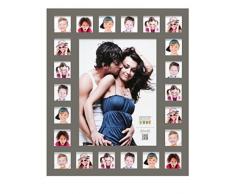 Deknudt Frames S66XK9-G23-30.0X40.0 Collage-Bilderrahmen, fÃ¼r 22 Bilder, 61 x 53 x 1,5 cm, Taupe