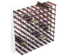 Rta From Samuel Groves Weinregal 8 x 8 für 72 Flaschen Kiefernholz mit verzinktem Stahl