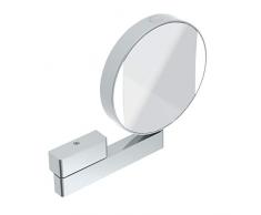 Emco Kosmetikspiegel rund, mit Beleuchtung, mit Gelenkarm, 3-fach und 7-fach vergrößert, Spiegel beidseitig – 109506017