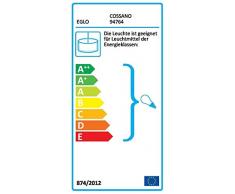 EGLO COSSANO Hängeleuchte, Stahl, 60 W, Ø 30 cm, nickel-matt