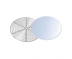 Kaiser Pâtisserie Kuchenheberset, 2-teilig, Kuchenauskühler Ø 32 cm und Kuchenheber Ø 28 cm, schnelles Auskühlen, leichte Lösbarkeit, große Auskühlfläche, praktische Schnittkante