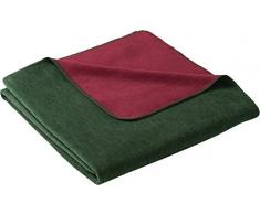 biederlack Überwurf, Baumwoll-Mischgewebe, 150 x 200 cm, Grün/Rot