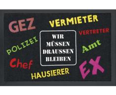 empireposter Wir müssen draussen bleiben - Fussmatte, Größe: 60 x 40 cm, Material Polypropylen